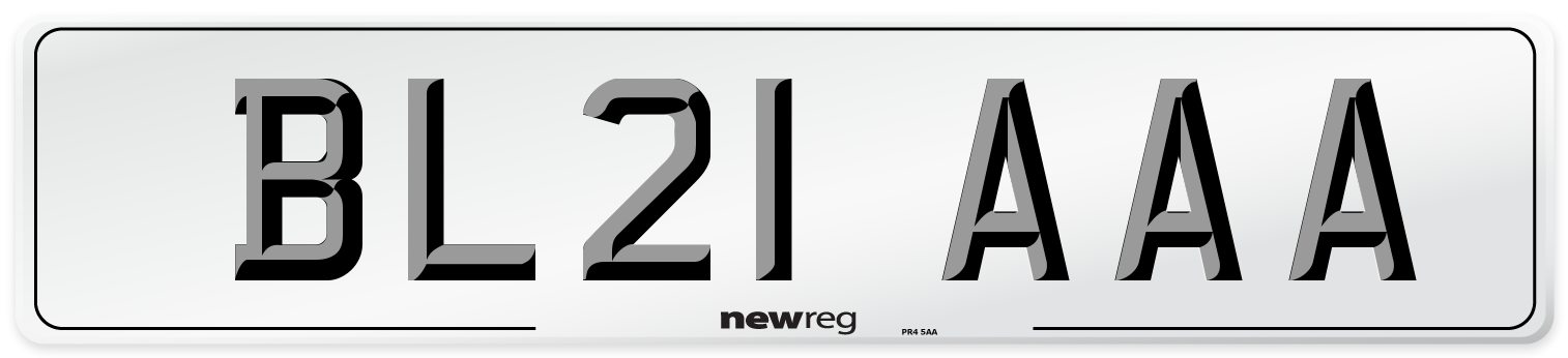 BL21 AAA Number Plate from New Reg